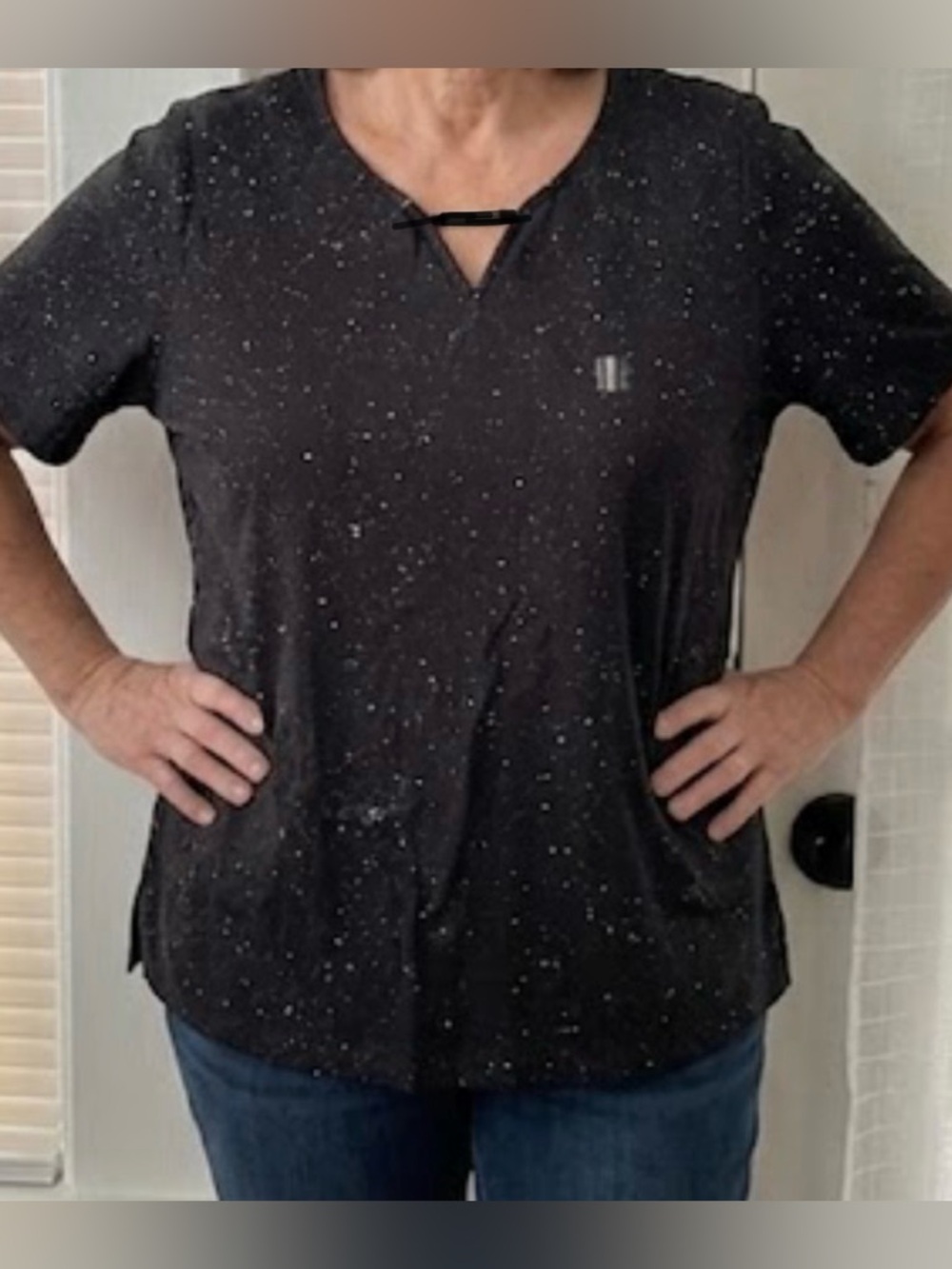 Catherine’s 0X 14/16 w black glitter top
